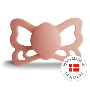 FRIGG Butterfly - Anatomical Silicone Pacifier - Pretty in Peach - Size 2